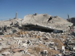 The destroyed Abu Drabu house