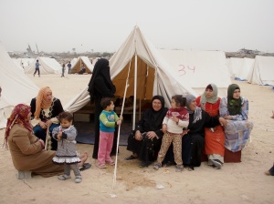 Women from Izbit Abed Rabbo utilise Karama (Dignity) camp during the day